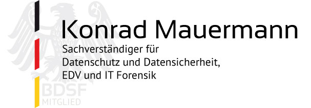 Konrad Mauermann
Sachverständiger für EDV, IT-Forensik & Datenschutz